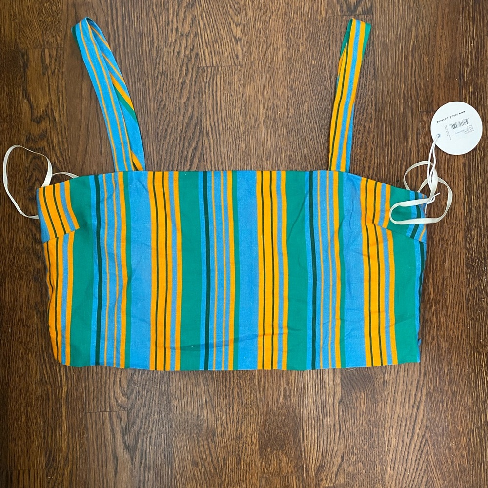 STAUD Rigina Linen Top
